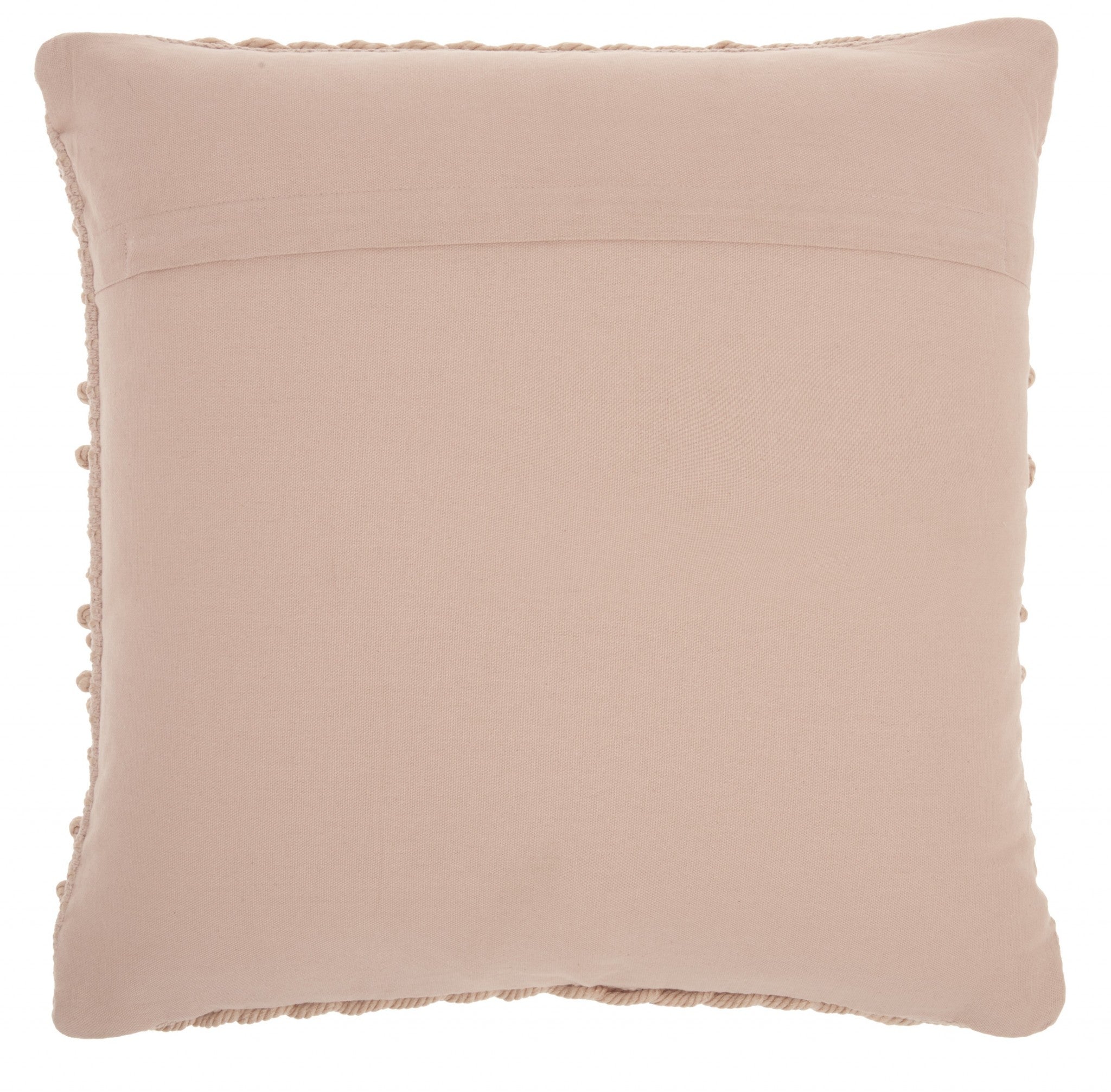 Blush Pink Textured Dots And Stripes Throw Pillow