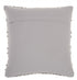 Light Gray Textured Dots And Stripes Throw Pillow