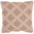 Blush Textured Diamonds Throw Pillow