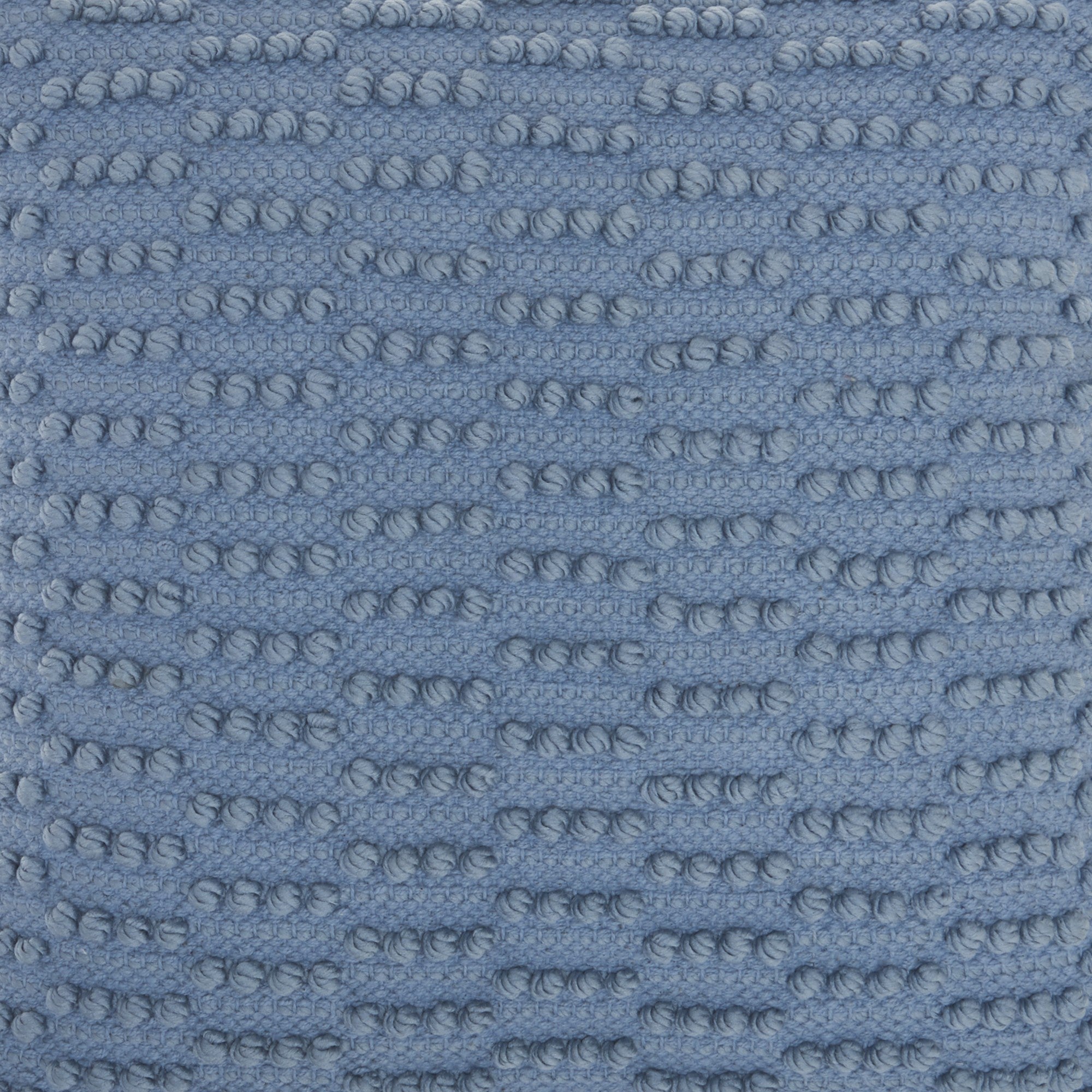 Ocean Blue Textured Broken Stripes Throw Pillow