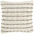 Light Gray And Ivory Textured Stripes Throw Pillow