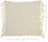 Tassel Detailed White Throw Pillow