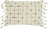 Brown And White Grid Detail Lumbar Pillow