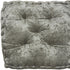 24" X 24" Gray Polyester Solid Color Floor Cushion