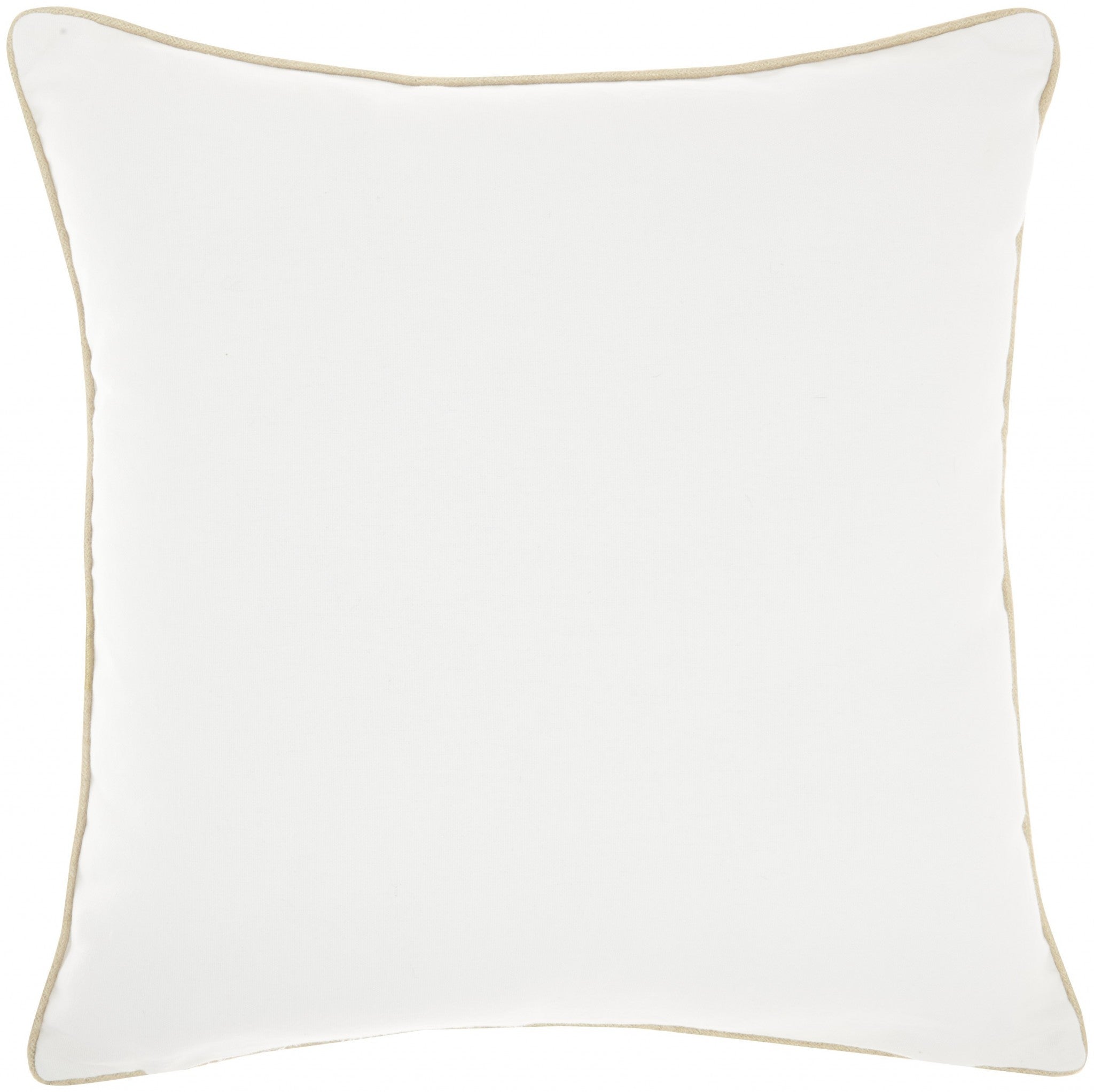 Cream Sequined Ombre Throw Pillow