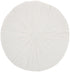 16" White Tufted Round Throw Pillow