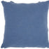 Royal Blue Abstract Shaggy Detail Throw Pillow