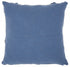 Royal Blue Abstract Shaggy Detail Throw Pillow