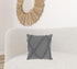 Boho Chic Gray Textured Lines Throw Pillow