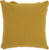 18" Boho Chic Mustard Textured Lines Throw Pillow