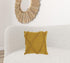 18" Boho Chic Mustard Textured Lines Throw Pillow