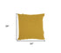 Dark Mustard Abstract  Shaggy Detail Throw Pillow