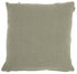 Boho Chic Sage Textured Lines Throw Pillow