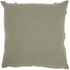 Light Abstract Khaki Green Shaggy Detail Throw Pillow