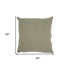 Light Abstract Khaki Green Shaggy Detail Throw Pillow