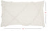 White Abstract  Shaggy Detail Lumbar Pillow