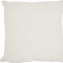 White Abstract  Shaggy Detail Throw Pillow