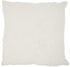 White Abstract  Shaggy Detail Throw Pillow