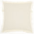 18" Solid Ivory Contemporary Throw Pillow