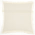 18" Solid Ivory Contemporary Throw Pillow