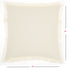 18" Solid Ivory Contemporary Throw Pillow