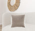 Taupe Soft Velvet Accent Throw Pillow