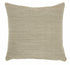 Taupe Distressed Stripes Throw Pillow