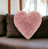 Heart Shaped Rose Shag Accent Pillow