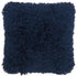 Fluffy Navy Shag Accent Throw Pillow