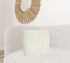 Fluffy White Shag Accent Throw Pillow