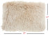 Beige Super Shaggy Throw Pillow