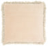 Plush Beige Shag Accent Throw Pillow