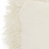 Cream Super Shaggy Throw Pillow