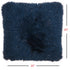 Plush Navy Shag Accent Throw Pillow