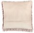 Square Blush Pink Shag Throw Pillow