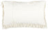 Long Ivory Shag Throw Pillow