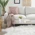 Sequined Blush Accent Throw Pillow