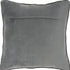20" Dark Gray With Bling Quilted Velvet Throw Pillow