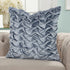 Powder Blue Pleated Velvet Throw Pillow