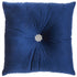 Royal Blue Center Beaded Tuft Throw Pillow