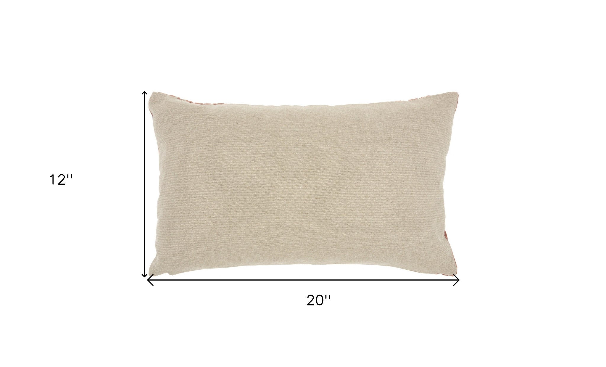 Two Tone Striped Lumbar Pillow