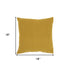 18" X 18" Mustard Cotton Pillow