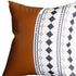 Monochromic Diamond And Brown Faux Leather Pillow Cover