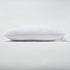 Set Of 2 Lux Sateen Down Alternative Queen Size Firm Pillows