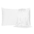 White Dreamy Set Of 2 Silky Satin Standard Pillowcases