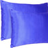 Royal Blue Dreamy Set Of 2 Silky Satin Standard Pillowcases