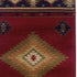 2’ X 3’ Red And Beige Ikat Pattern Scatter Rug