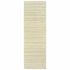 3’ X 8’ Two-Toned Beige And Grayrunner Rug