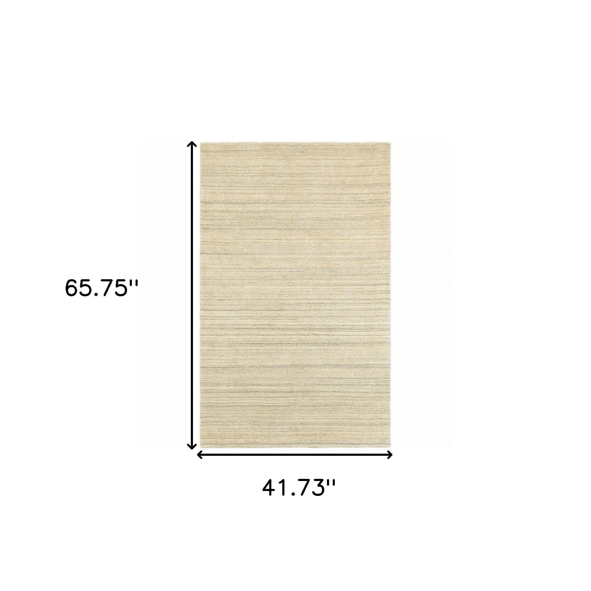 3’ X 8’ Two-Toned Beige And Grayrunner Rug