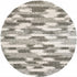 8’ X 11’ Gray And Ivory Geometric Pattern Area Rug